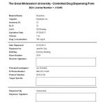 Once drug details and dispensing information are entered, a dispensing prescription can be produced for the unit transferred to the investigator or his or her staff.